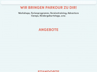 parkourworkshop.com Webseite Vorschau