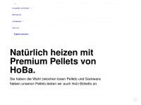 hoba-pellets.de Webseite Vorschau