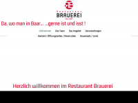 restaurant-brauerei-baar.ch Webseite Vorschau