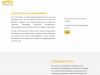 artis-innsbruck.at Webseite Vorschau