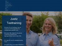 justiz-testtraining.de Webseite Vorschau