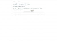 kulturnotizen.wordpress.com Webseite Vorschau