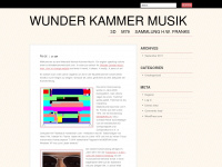 wunderkammermusik.wordpress.com Webseite Vorschau