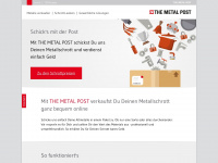 the-metal-post.de Webseite Vorschau