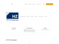 hz-firmengruppe.de Webseite Vorschau