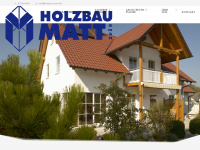 holzbau-matt.de Webseite Vorschau