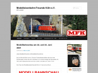 modelleisenbahnfreunde-koeln.de Webseite Vorschau