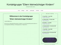 kleinwuchs-elterngruppe.de Webseite Vorschau