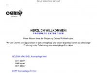 osiris.ch Webseite Vorschau