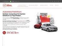 autoankaufsolothurn.ch Webseite Vorschau