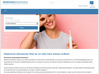 elektrische-zahnbürsten.com Webseite Vorschau