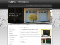 metallbau-hoehne.de Webseite Vorschau