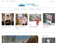 biographie-service.de Webseite Vorschau
