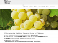weinbau-klemens-koerber.de Webseite Vorschau