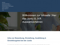 justiz-einstellungstest.de Webseite Vorschau