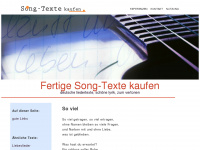 song-texte-kaufen.net Webseite Vorschau
