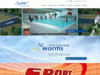 sport-in-worms.de Webseite Vorschau