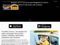 taxitaunus.de Webseite Vorschau