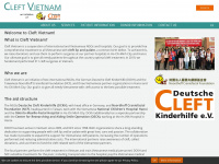 cleftvietnam.org Webseite Vorschau