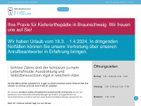 kieferorthopädie-braunschweig.de Webseite Vorschau