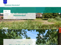 gemeinde-muensterdorf.de Webseite Vorschau
