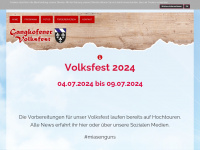 volksfest-gangkofen.de Webseite Vorschau
