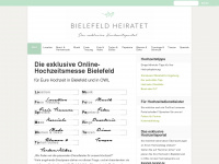 bielefeld-heiratet.de Webseite Vorschau