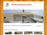 holzbaumeister-lechner.at Webseite Vorschau