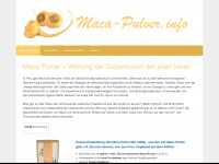 maca-pulver.info Webseite Vorschau