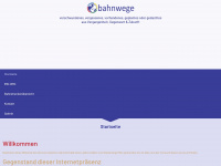 bahnwege.de Webseite Vorschau
