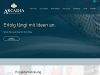 arcadia-invest.de Webseite Vorschau