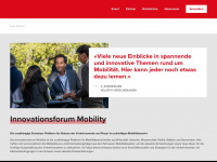 innovationsforum-mobility.ch Webseite Vorschau