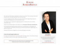 eurode-schreibservice.de Webseite Vorschau