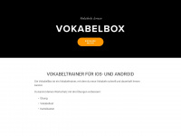 vokabelbox.com Webseite Vorschau