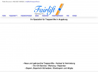 fairlift-treppenlifte.de Webseite Vorschau
