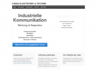fania.ch Webseite Vorschau