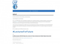 lecturesforfuture.org Webseite Vorschau