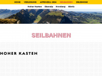 wir4seilbahnen.ch Webseite Vorschau