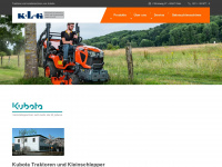 klg-kubota-traktoren.de Webseite Vorschau