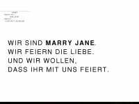 marry-jane.com Webseite Vorschau