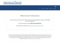 portfolio-advice.com Webseite Vorschau