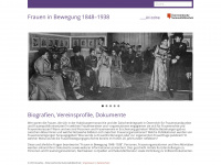 fraueninbewegung.onb.ac.at Webseite Vorschau