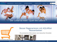 aquaflair-wasserbetten.de Webseite Vorschau