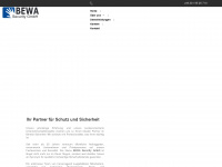 bewa-security.info Webseite Vorschau