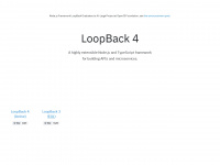 loopback.io Webseite Vorschau