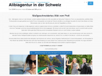 alibi-agentur.ch Webseite Vorschau