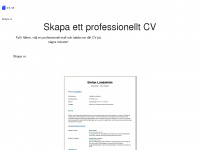 cv.se Webseite Vorschau