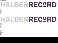 halder-record.com Webseite Vorschau