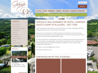 camping-gamp.com Webseite Vorschau