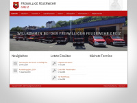 feuerwehr-greiz.de Webseite Vorschau